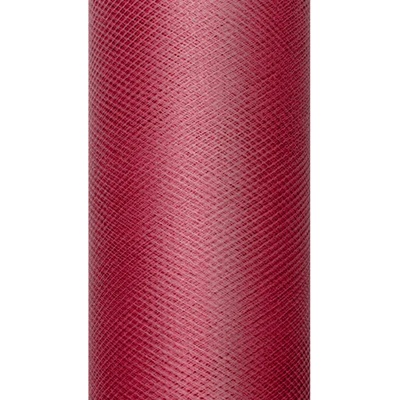 PartyDeco Тюл гладък - бордо червен 0, 15 х 9м