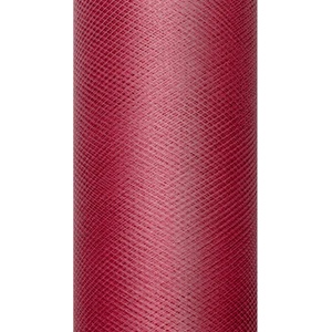 PartyDeco Тюл гладък - бордо червен 0, 15 х 9м
