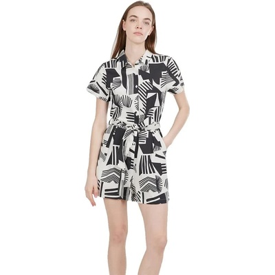 FUNDANGO Senna short sleeve romper - White (Inka)