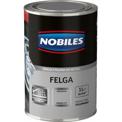 Nobiles Emalia barva na kov pro disky FELGA 1l pololesklá stříbrná