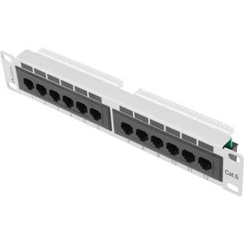 Lanberg patch panel 12port 1U 10" C (PPU6-9012-S)