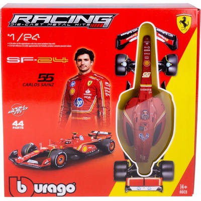 BOLID F1 Ferrari SF-24 Carlos Sainz BBURAGO NA POSKLADANIE 18-26859 1:24