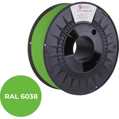 C-Tech 3DF-P-ASA1.75-6038 3D филамент, PREMIUM LINE, ASA, 1, 75mm, 1000g, Луминесцентно зелено (Luminescent green) (3DF-P-ASA1.75-6038)