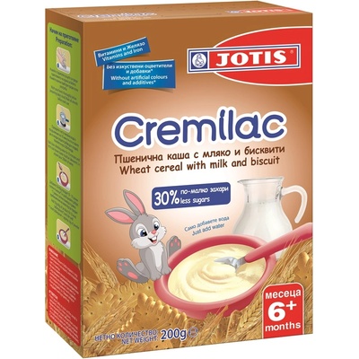 Jotis Пшенична каша Jotis - Cremilac, с мляко и бисквити, 200 g (770004)