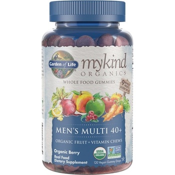 Garden of Life Mykind Organics | Men's Multi 40+ Gummies [120 желирани бонбони] Горски плодове