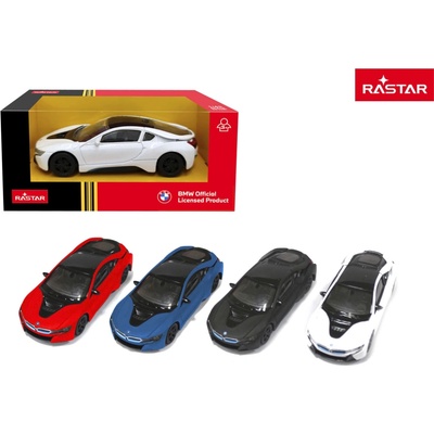 Rastar kovový model auta BMW i8 1:43 bílý