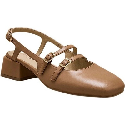 Slingback lodičky Pédiconfort karamelová