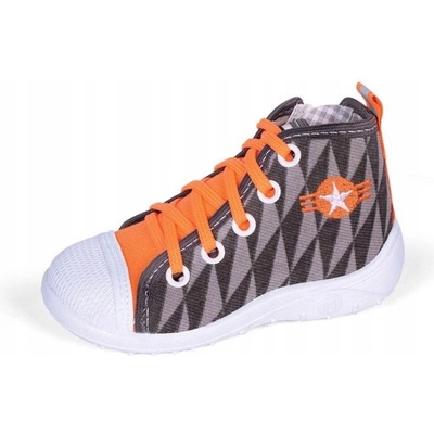Nazo dětské tenisky šedo-oranžové