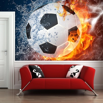 Tapeta SABLIO Fotbalový míč rozměry 125x75 cm