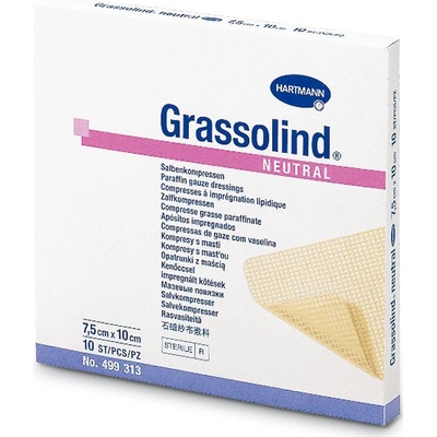 Grassolind Kompres ster.7,5 x 10 cm 10 ks