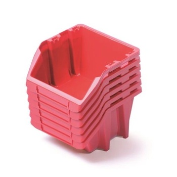 Prosperplast Пластмасови кутии 214x198x133mm Червено 6 бр (KBISS22 3020)