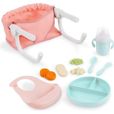 LullaBaby Židlička ke stolu pro panenky s doplňky