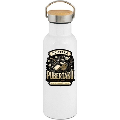 123TRIKO termoska Učitelka puberťáků – hlavní rozhodčí chaosu 500 ml dárek