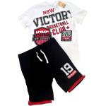 Chicco Boys Shorts And Tee Set White/Black - magazinko