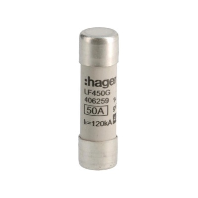 HAGER Pojistka LF450G PV14 gG 400V, válcová (balení 10ks) LF450G