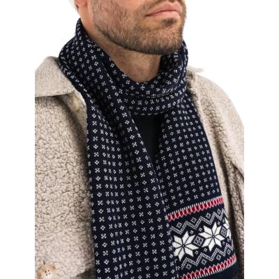 DALE Garmisch Scarf Navy Red OffWhite