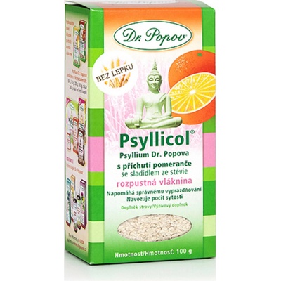 Dr.Popov Psyllicol Psyllium pomaranč 100 g