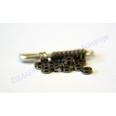 Náhradné karbidové koliesko do rezákov skla 138 ° 2,8 mm x 0,8 mm x 0,65 mm