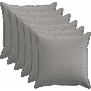 vidaXL Калъфка за възглавница 6 pcs HOUTEN Облачно сиво 55 x 55 см (920336)