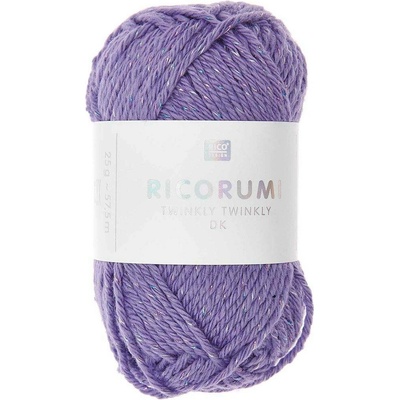 Rico Design Háčkovací příze Ricorumi Twinkly Twinkly odstín 011 fialová - 1 ks