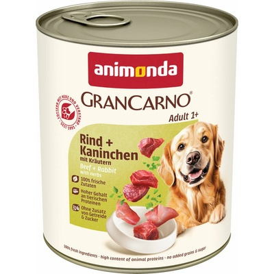 Animonda GranCarno hovädzie s králikom a bylinkami 24 x 800 g