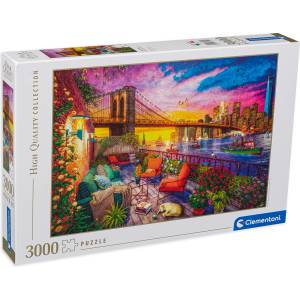 Clementoni Пъзел Clementoni от 3000 части - Залез в Манхатан (33552)