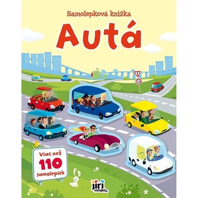 Samolepková knižka autá 110 ks