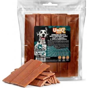 Uniq Pets Meaty Venison Strips - месни лакомства за кучета с еленско, 300 г