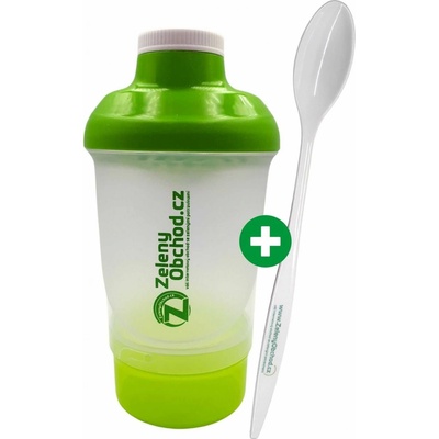 Šejker na Mladý jačmeň s logom Zelený obchod 300ml + 125ml