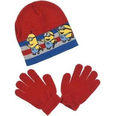 čepice A RUKAVICE MIMONI Minions 4220 červená