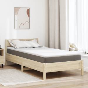 vidaXL Топер за матрак от мемори пяна 120 x 200 cm Thick Меко Бяло (4106214)