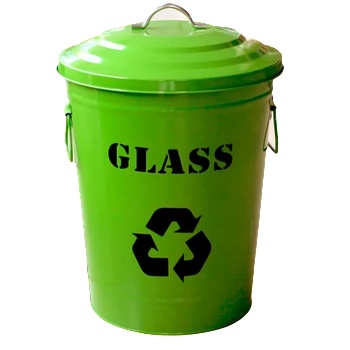 Image 1 of HORECANO G-Метален кош с капак 24.5L ЗЕЛЕН 25x31.5xh47cm (11765-001-G) (018545)