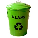 HORECANO G-Метален кош с капак 24.5L ЗЕЛЕН 25x31.5xh47cm (11765-001-G) (018545)