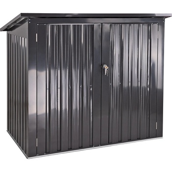 DEMA Kovový box na smetné nádoby 154x96x115/132 cm