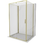 Mexen Exo-3S 3-стенна душ кабина с врати, 115 x 75 см, прозрачна, златиста (819-115-075-50-00-3S)