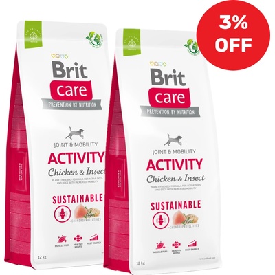Brit Care Sustainable Activity Chicken & Insect 2 x 12 kg