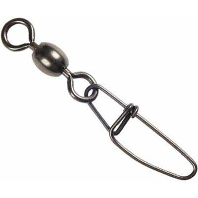 Black Cat karabinka s Obratlíkom Cross Lock Swivel veľ.3 70 kg 5 ks