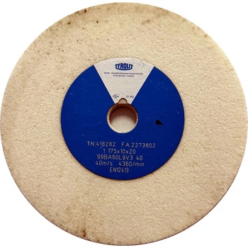 Tyrolit Brusný kotouč plochý 175 x 10 x 20 mm 99BA60L9V40 T418282