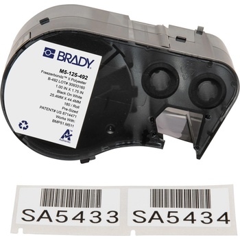 Brady M5-125-492 / 170901, 44.45 mm, Polyester, черно копиране / бял фон (170901)