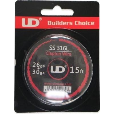 UD SS316L Clapton drát 26GA + 30GA