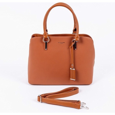 David Jones dámská elegantní středně velká kabelka do ruky CM6054 hnědá