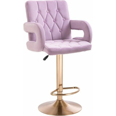LuxuryForm Design Boston Velur na zlatom tanieri levanduľa