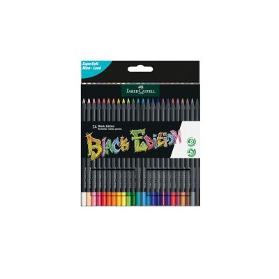 Faber-Castell Цветни моливи Black Edition 24 цвята