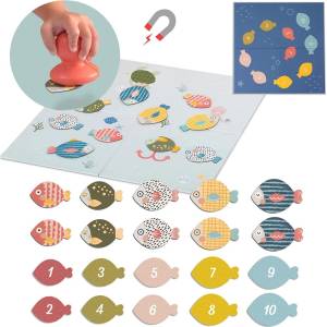 Taf Toys Образователна игра Taf Toys - Магнитен риболов (TT12825)