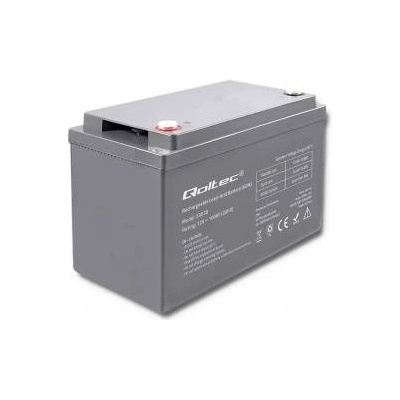 Qoltec AGM Battery | 12V | 100Ah | MAX. 30A