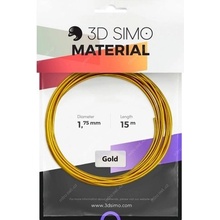 3Dsimo Vlákno pro 3D tiskárny 3D Simo Gold, 1.75 mm, 40 g, zlatá