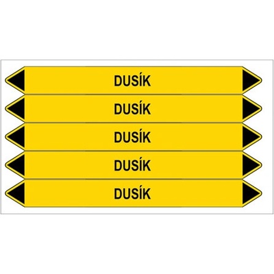 Značení potrubí, dusík,5 ks, 150 × 12 mm PZ 007353