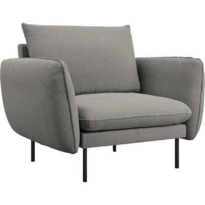Cosmopolitan Design Šedé bouclé křeslo Vienna
