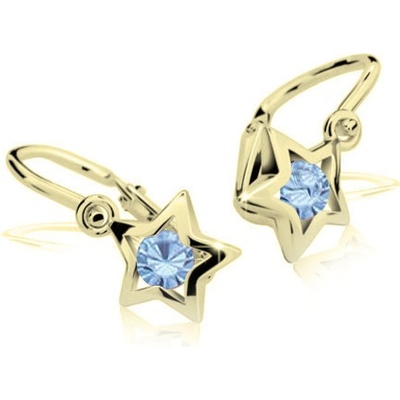 Cutie Jewellery zlaté dětské náušnice C1942Z Arctic Blue