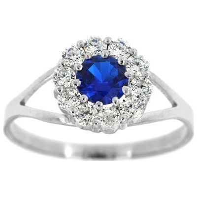 Zlatnictví U Kostela Dámský stříbrný prsten kytička 753bm